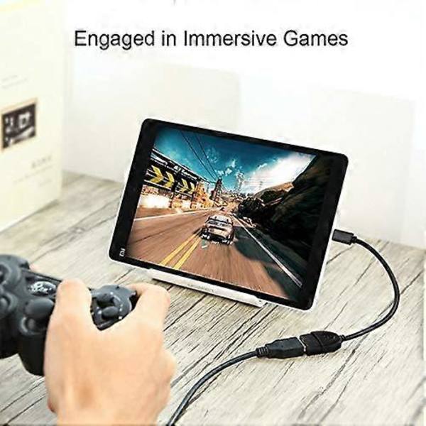 Micro USB OTG-adapter til Android Micromax A27 Ninja PlugandPlay OnTheGo-kabel (sort) [TT]