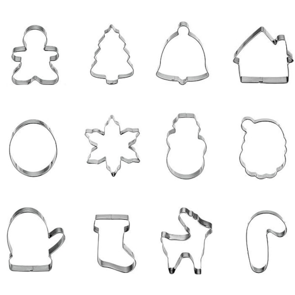 Christmas Cookie Cutter Sæt - Holiday Cookies Forme