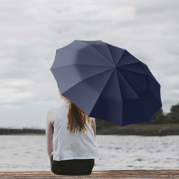 Helautomatiskt tolvbens dubbelt paraply，Repel Umbrella