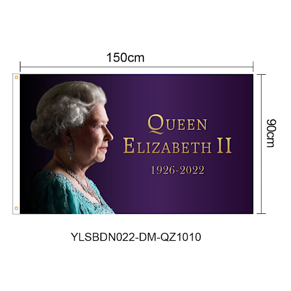Hendes Majestæts Flag, Minde om Storbritanniens Dronning F