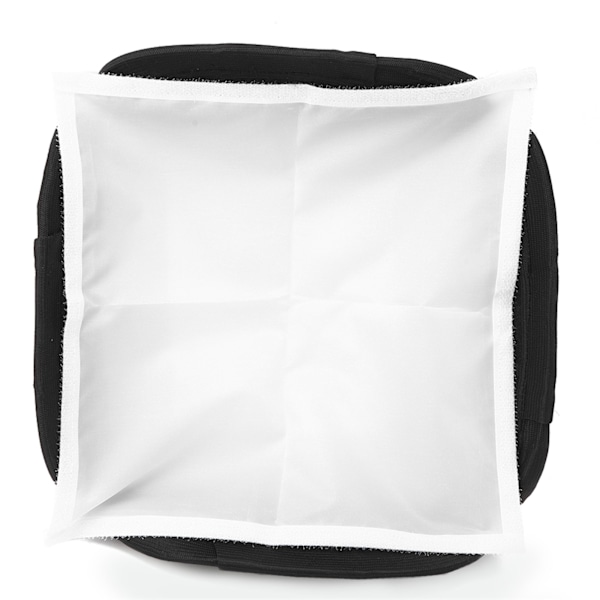 23cm Plast Ren Vit Bärbar Fällbar Blixtljus SLR Kamera Softbox Fotografering Fylljusskydd