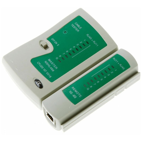 RJ45 RJ11 Nettverkskabel Tester Testverktøy