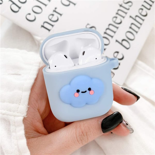 1/2 AirPods suojakotelo pehmeästä silikonista iskunkestävä ja pölytön$1/2 AirPods söpö sarjakuva suojakotelo$1/2 AirPods Apple silikonikuulokkeet