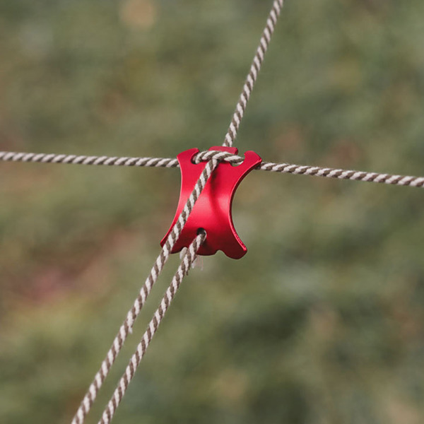 10 st Aluminium Böjda Vindtält Rep Buckle Justering Camping Rep Stopper Tält Vind Rep Spännare L