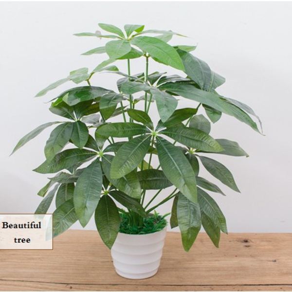 60CM Kunstig Real Touch Plante Monstera Træ uden Pot,