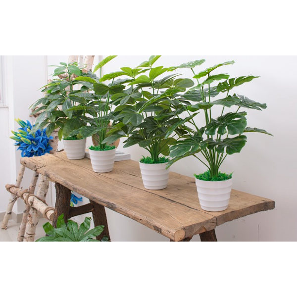 60CM Tekoinen Aito Kosketus Kasvi Monstera Puu ilman Ruukkua,