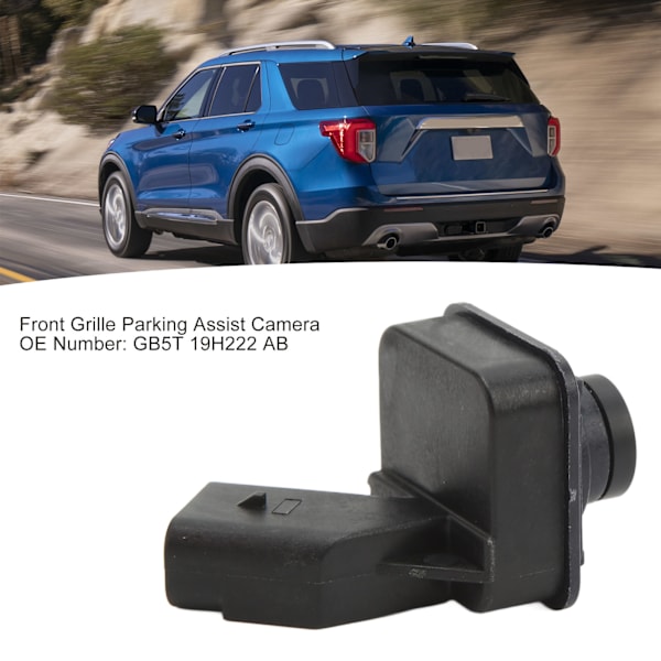 Forreste Grill Parkeringsassistentkamera GB5T 19H222 Frontkamera Udskiftning til Ford Explorer 2.3L 3.5L 2016‑2019