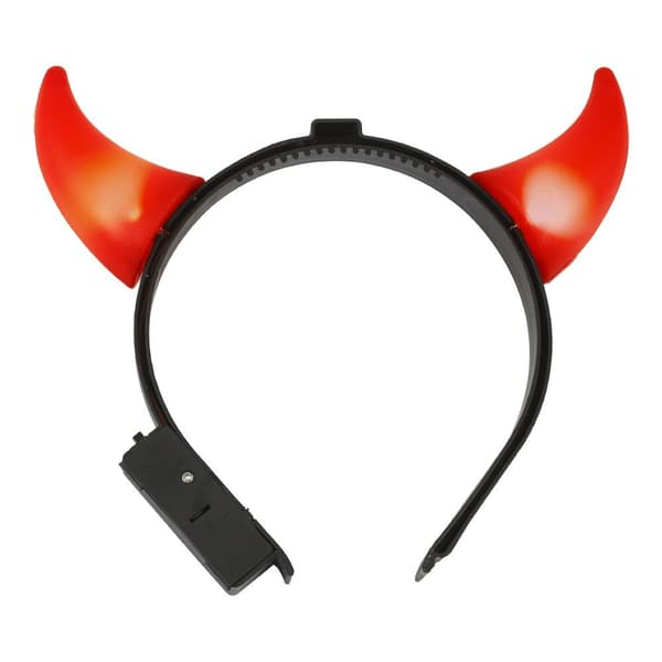 LED Djævlehorn på Diadem