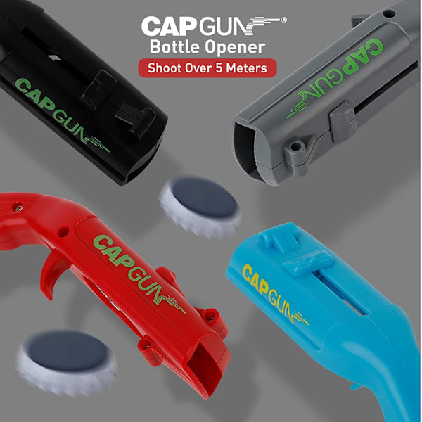 Cap Gun Flaskeåbner, Sjov Launcher Shooter Flaskeåbner til