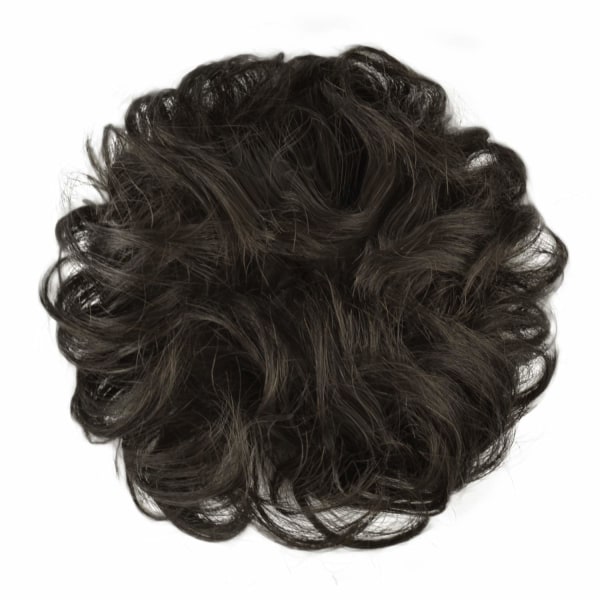100% Human Hair Bun Extension, Bun Hair Piece Krøllet hår