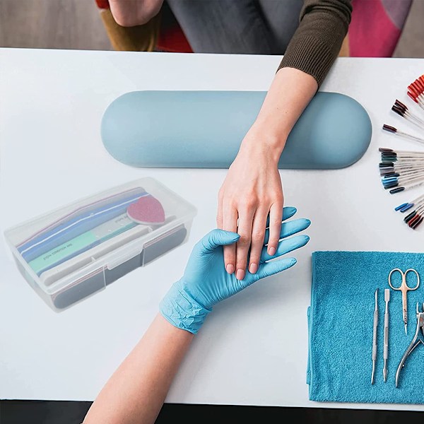 Manikyrverktygslåda, transparent personlig nagellåda för manikyr,