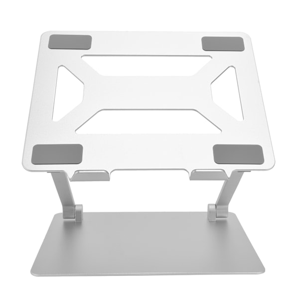Ergonomiskt Laptopställ, Justerbar Höjd för Skrivbord, Silverfärgat Hopfällbart Notebook-stöd, Perfekt för 10-17 Tums Laptops, Förbättrar Hållningen och