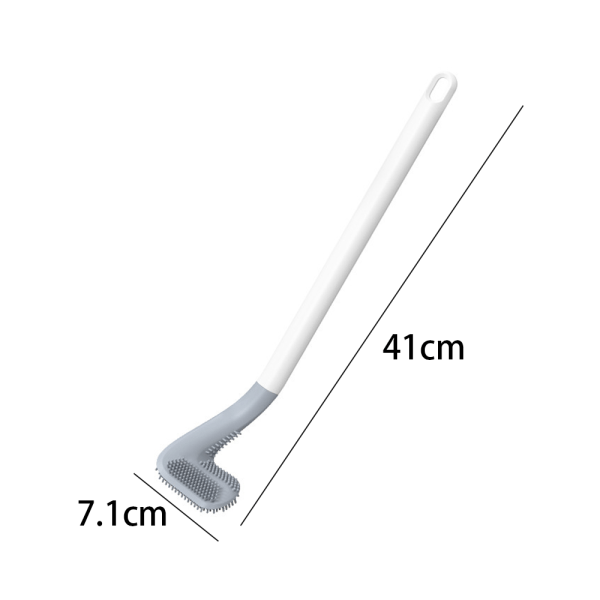 2-pack golftoalettborste, toalettborste med långt skaft och golfhuvud