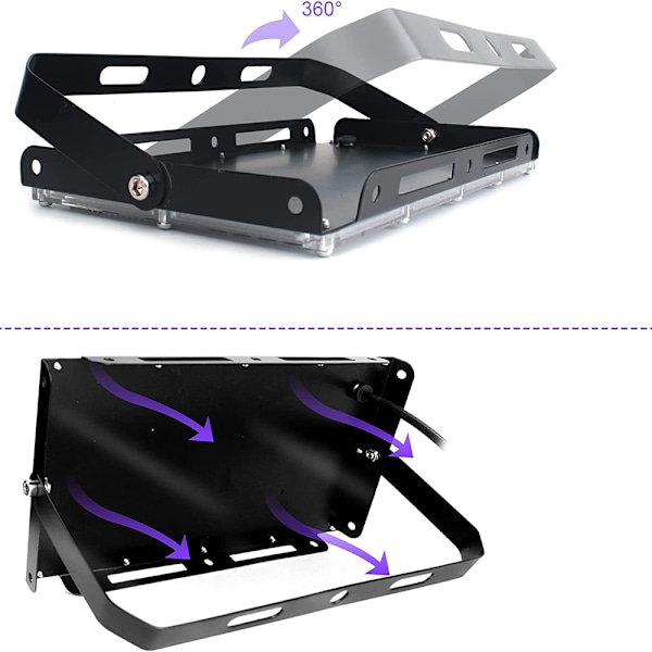 150W LED UV musta valo violetti LED-valonheitin tulvavaloparty