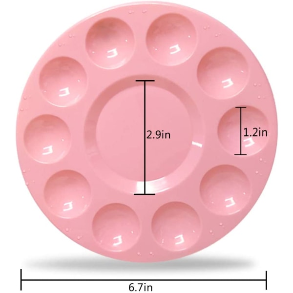 4 st Färgbricka Paletter Plast Runda pallar för barn Vuxen,S 4ps-Pink