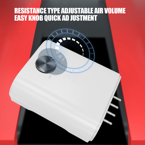 Elektronisk akvarieluftpump med 4 uttag Fiskdamm Tyst syrepump Justerbar EU-kontakt 220V