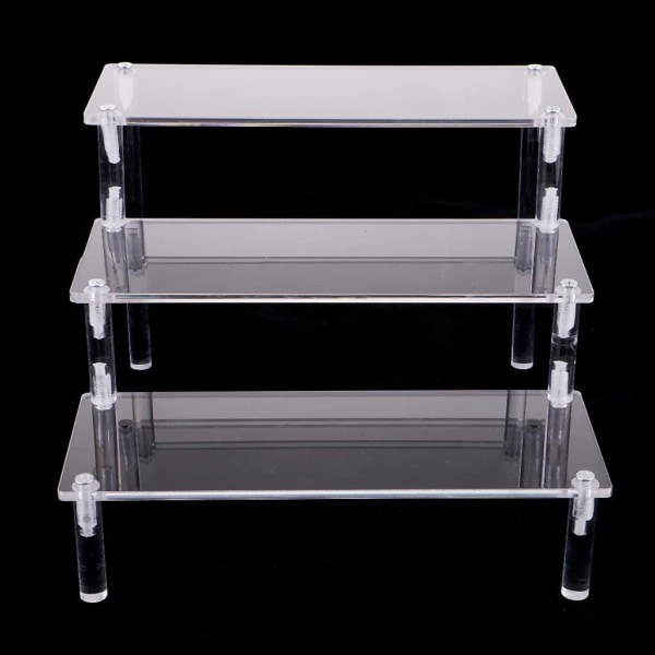 Akryl display rack med transparente flere lag