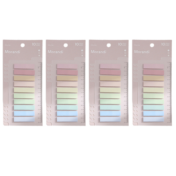 4pack 800 st självhäftande indexflikar sidmarkörer, skrivbara transparenta