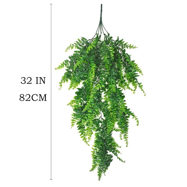 Kunstige planter Grønt Boston Fern Persisk rotting Fake Hangi
