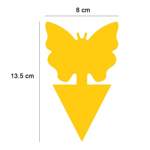 100-pakning - Fluefanger / Fluefelle / Myggfanger - Fanger Fluer Gule
