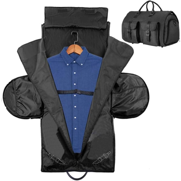 45" dressbæreveske - konvertibel plaggveske med skulderreimhåndtak Multipurpose Duffelbag for oppbevaring og reise