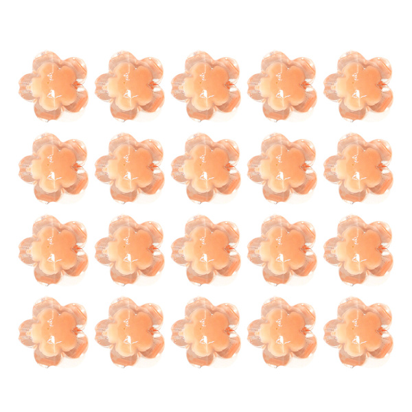 50 stk Akrylperler Medium Perler Blomster 4 Farger DIY Perler