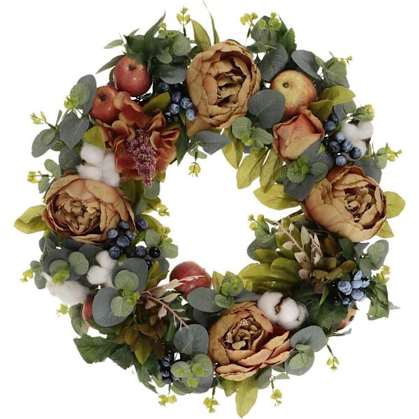 perfeclan Handgjord dörrkrans väggkrans blomsterkrans