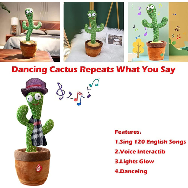 ShengOu Dansande kaktusleksak, sång och danskaktus, sång