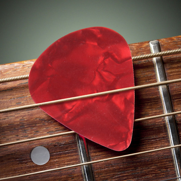 Gitarrplockhållare Klämma Klipp Svart Gummi 5 St Plock Musikinstrument Tillbehör