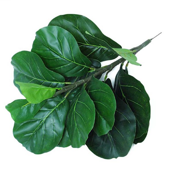 Konstgjord Fiddle Leaf Fig-replika, Naturlik Faux Ficus Lyrata-växt, 53 cm/20,86 tum hög, Underhållsfri Inredning