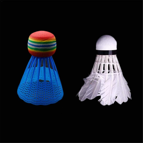 10-pack badmintonfjädrar, nylon badminton stabil, hållbara fjädrar, för inomhus- och utomhusträning badmintonbollar av