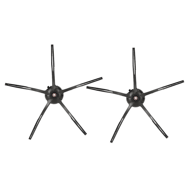 2 stk. sidebørste-reservedele til XIAOMI Roborock S6 S5 E35 E2 fejemaskine sort