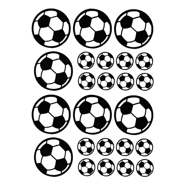 Fotball klistremerke veggdekor for barnerom soverom fotball