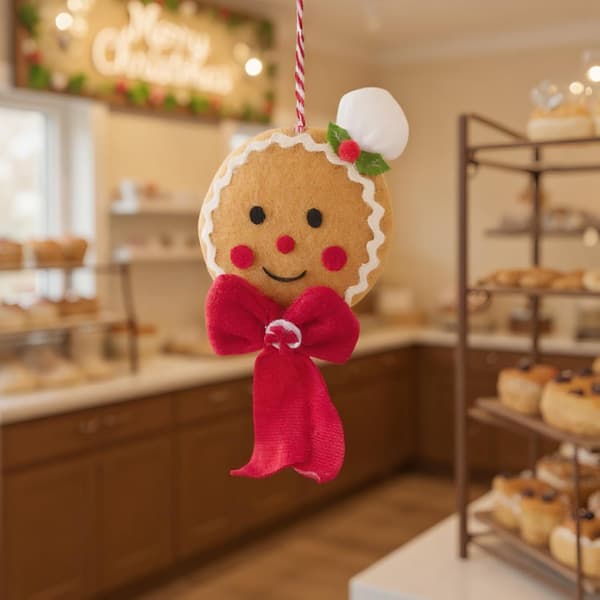 Pepparkaksgran, dekorativ tråd för vinterhelger (JYD)