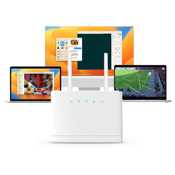 R311 Pro 4G WiFi-router 300 Mbps, understøtter flere enheder, 4G-modemrouter, WiFi-hotspot med SIM-kortslot, EU-stik 100-240V