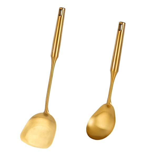 Rustfrit stål køkkenredskaber sæt, 2 stk. guld køkkenredskaber