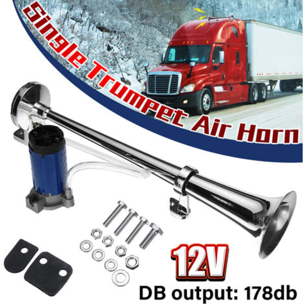 1 par 178DB Super Loud Truck Båttåg Enkel Trumpethorn