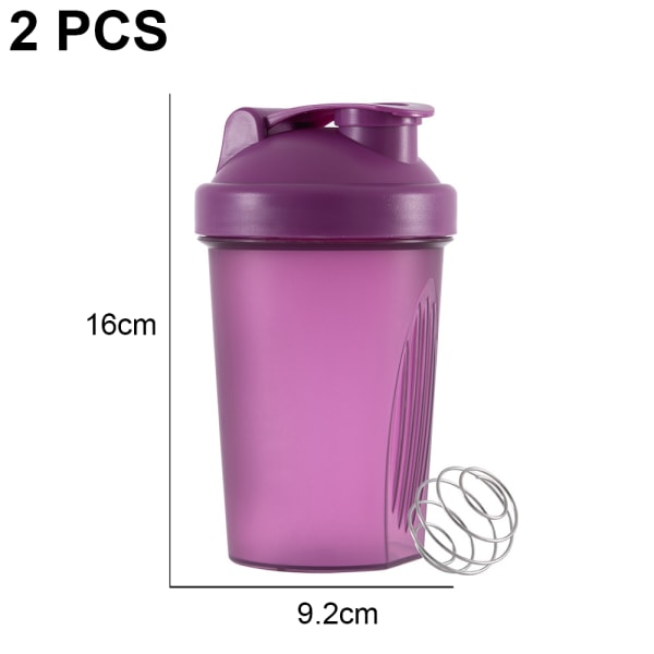 Classic Loop Top Shaker Flaska, Protein Shaker Cup med omrörning Purple