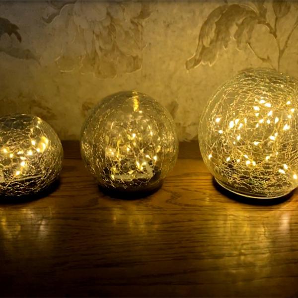 1 pakkaus aurinkokäyttöinen puutarhavalo, pallomainen LED-valo ulkovalaistukseen