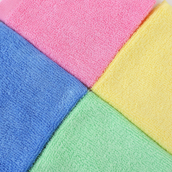 10 kpl keittiöpyyhettä, käytännöllinen, kestävä, pehmeä kuitupuuvillainen kasvo- ja käsipyyhe (väri satunnainen)