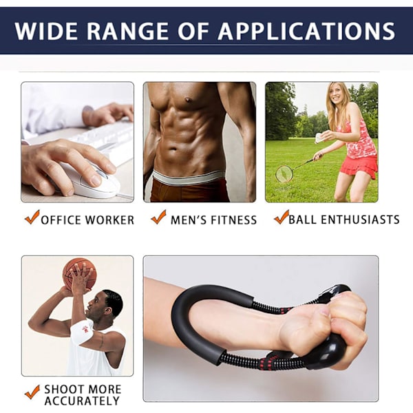 Finger håndvægt, håndled & styrketræningsudstyr, underarm håndledstræner, justerbar håndtræner til atleter, fitnessentusiaster og professionelle