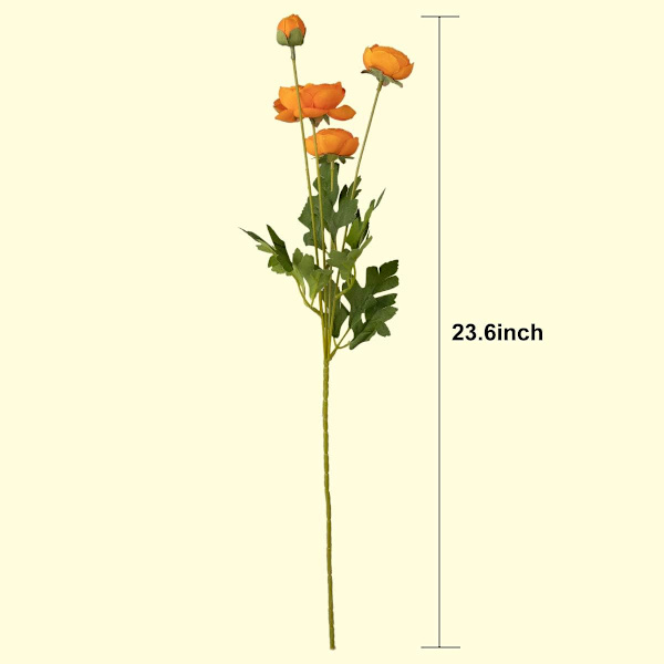 5 Pakke Kunstige Silkeblomster Persiske Ranunkler Velegnet til
