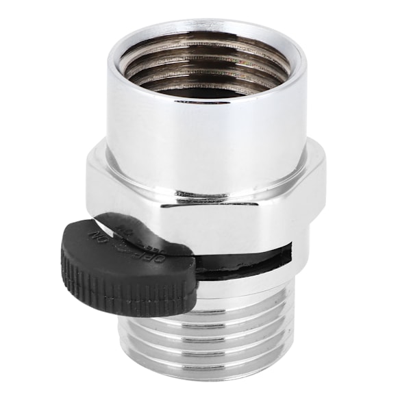 Elegant Flödeskontroll för Dusch, Duschavstängningsventil i Mässing, Kromfinish Vattenregulator, Universell G1_2 Gängkompatibilitet, Smidig Flödesjustering