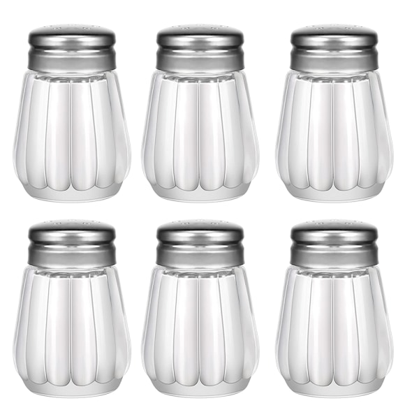 Mini salt- och pepparkvarnar, 0,5 oz / 1/2 oz glas kub kropp