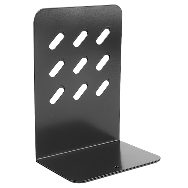 1 par simple stil sorte bogstøtter i metal til skole, hjem og borddekoration (9 gitter)