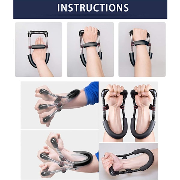 Fingerhantel, handleds- och styrketräningsredskap, underarmshandledstränare, justerbar handtränare för idrottare, fitnessentusiaster och proffs