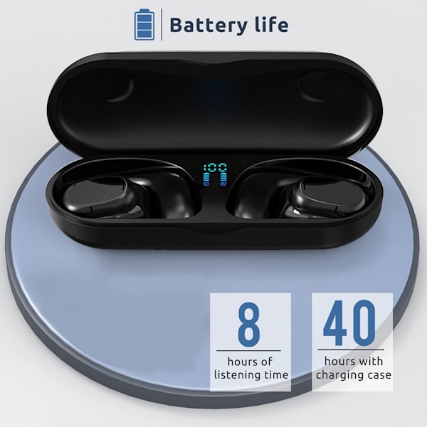 Avoimen korvan ilmanjohtuiset kuulokkeet lapsille ja aikuisille Bluetooth 5.3 -nappikuulokkeet