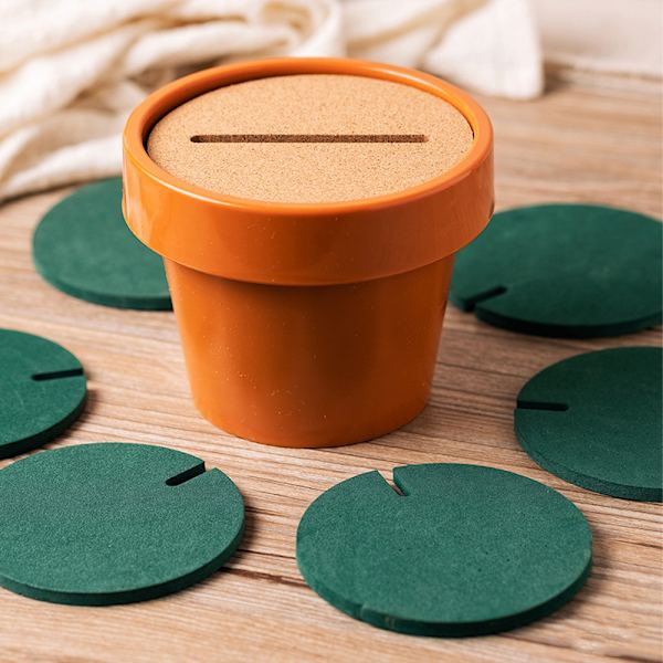 Kaktus-alusta DIY-alusta, 6-osainen sarja, ruukulla