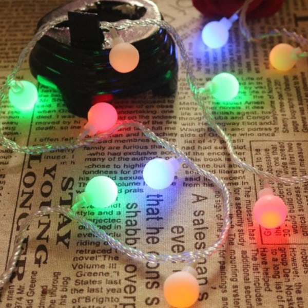 50 LED Solar String Lights Garden Crystal Ball Fairy Lights, Hom