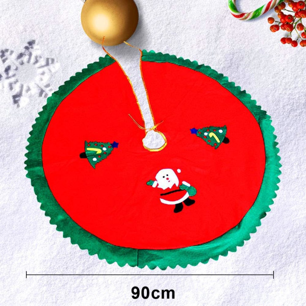 WELLXUNK Joulukuusen hame, 90 cm joulukuusen hameet, pyöreä,